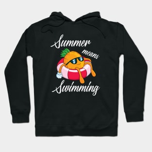 Funny Swimming Pineapple Hoodie